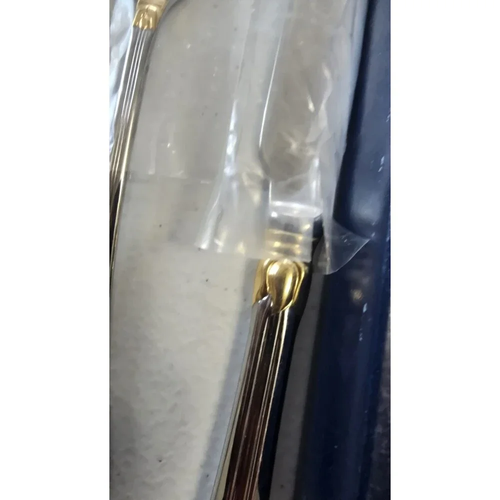 Mikasa Lyons Gold Stainless 5 Piece Unused in Box Flatware